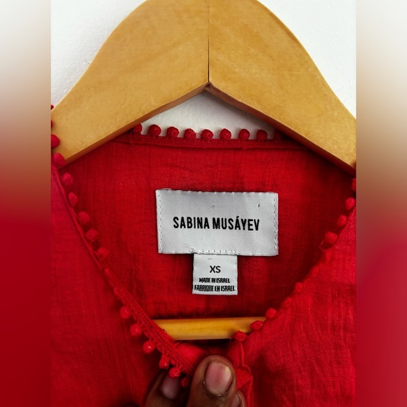 SABINA Musayev| July Dress in coral | size xs - Picture 7 of 11